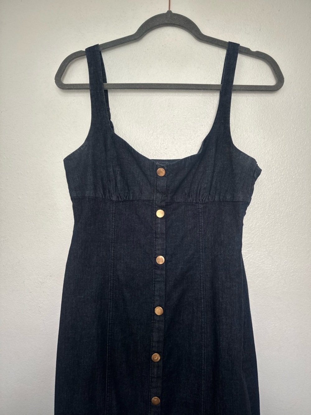 Zara Denim Button-Front Midi Dress - Picture 4 of 7